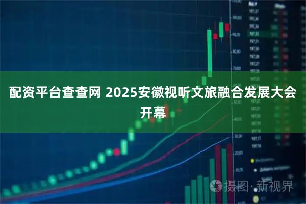 配资平台查查网 2025安徽视听文旅融合发展大会开幕